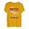 Marimba I Don't Need Therapy Ich spiele Vibraphonmusiker T-Shirt