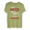 Marimba I Don't Need Therapy Ich spiele Vibraphonmusiker T-Shirt