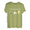Tagesplan Kaffee Holz Machen Bier Spruch Tagesablauf Säge T-Shirt