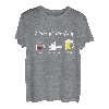 Tagesplan Kaffee Holz Machen Bier Spruch Tagesablauf Säge T-Shirt