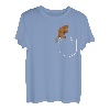Cute Beavers Pocket Nutria Nager Holz Treehugger T-Shirts T-Shirt