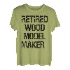 Modellbauer aus Holz im Ruhestand T-Shirt