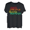 Hate People Love Nature Holzfäller Waldarbeiter Wald Forst T-Shirt