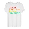 Hate People Love Nature Holzfäller Waldarbeiter Wald Forst T-Shirt