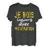 Ich holz immer mit Moderation Ich bin moderation T-Shirt