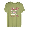 Damen Dirndl brauch I Ned I Hob Holz Vor Hütte Wiesn Tracht Frauen T-Shirt