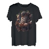 Backprint Schreiner und Holzschnitzer Holzbearbeiter T-Shirt