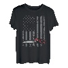 Kettensägen-Enthusiast Amerikanische Flagge Waldschneider Arborist Pro T-Shirt