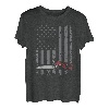 Kettensägen-Enthusiast Amerikanische Flagge Waldschneider Arborist Pro T-Shirt