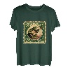frosch spielt banjo auf holz-tees T-Shirt
