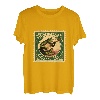 frosch spielt banjo auf holz-tees T-Shirt