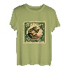 frosch spielt banjo auf holz-tees T-Shirt