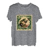 frosch spielt banjo auf holz-tees T-Shirt
