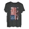 Woodworker Carpenter Vintage patriotische USA amerikanische Flagge T-Shirt