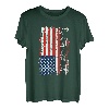 Woodworker Carpenter Vintage patriotische USA amerikanische Flagge T-Shirt