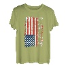 Woodworker Carpenter Vintage patriotische USA amerikanische Flagge T-Shirt