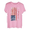 Woodworker Carpenter Vintage patriotische USA amerikanische Flagge T-Shirt