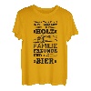 Holz Familie Freunde Bier Interessen Kettensäge Bierflasche T-Shirt