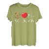 Marimba Love Peace Heart Blaskapelle spielt Vibraphon T-Shirt