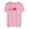 Marimba Love Peace Heart Blaskapelle spielt Vibraphon T-Shirt