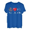 Marimba Love Peace Heart Blaskapelle spielt Vibraphon T-Shirt