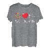 Marimba Love Peace Heart Blaskapelle spielt Vibraphon T-Shirt