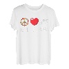 Marimba Love Peace Heart Blaskapelle spielt Vibraphon T-Shirt