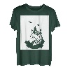 Wolf und Mond Silhouette Wölfe Spruch T-Shirt
