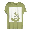 Wolf und Mond Silhouette Wölfe Spruch T-Shirt