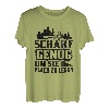 Kettensäge Scharf genug um sie flach zu Legen - Holz T-Shirt