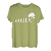 Evolution Holzfäller Baumfäller Kettensäge Förster Beruf T-Shirt