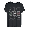 APE 50 Dreirad APE TM Italien Fahne Ape Herzschlag T-Shirt