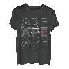 APE 50 Dreirad APE TM Italien Fahne Ape Herzschlag T-Shirt
