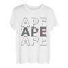 APE 50 Dreirad APE TM Italien Fahne Ape Herzschlag T-Shirt