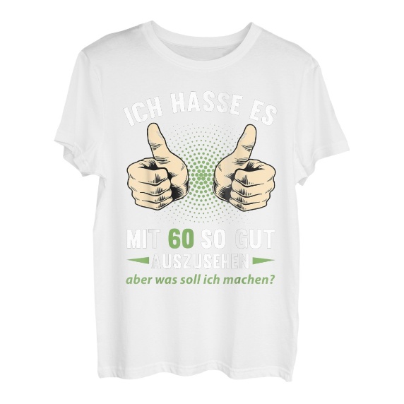 60. Geburtstag Mann Frau 60 Jahre 1963 Deko Lustig Geschenk T-Shirt - Hapfox