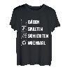 Sägen spalten schichten - Lustiges Holzfäller Forstwirt T-Shirt