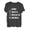 Sägen spalten schichten - Lustiges Holzfäller Forstwirt T-Shirt