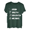 Sägen spalten schichten - Lustiges Holzfäller Forstwirt T-Shirt