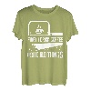 First I Drink Coffee Then I Build Things Schreinersäge T-Shirt