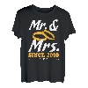 Mr. & Mrs. Since 2010 Hochzeitstag Paar Geschenk Shirt T-Shirt