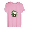 Niedlicher Happy Kawaii Panda versteckt sich im Bambuswald T-Shirt