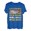 Herren Holzfäller Opa Will Holz Machen Säge Holzarbeiter T-Shirt