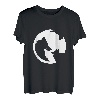 Wolf und Mond Silhouette Wölfe Spruch T-Shirt