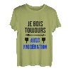 Ich holz immer mit Moderation Aperition Humor trinken Getränk T-Shirt
