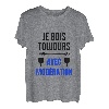 Ich holz immer mit Moderation Aperition Humor trinken Getränk T-Shirt
