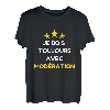 Ich holz immer mit Moderation Aperition Humor trinken Getränk T-Shirt