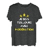 Ich holz immer mit Moderation Aperition Humor trinken Getränk T-Shirt