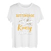 Herren Reichet Mir Die Kettensäge Ihr Narren Der König Will Holz T-Shirt