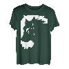Wolf und Mond Silhouette Wölfe Spruch T-Shirt