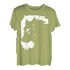 Wolf und Mond Silhouette Wölfe Spruch T-Shirt